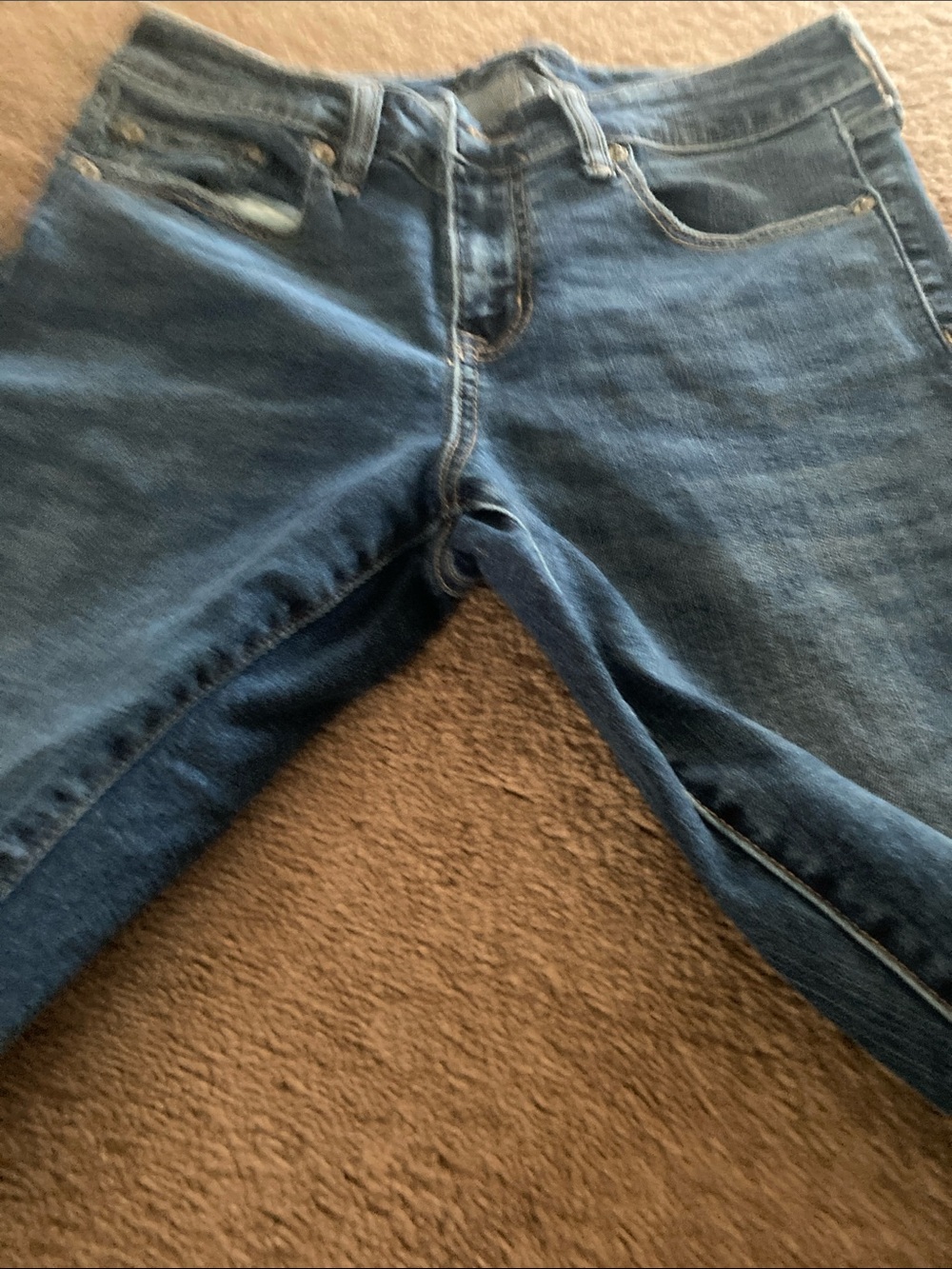 Aeropostale Women's Blue Flare Jeans size 8 regular blue denim jeans